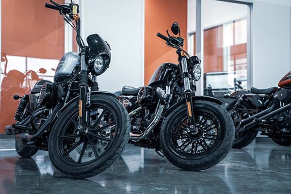 Service bays at Used Bikes Direct Houston